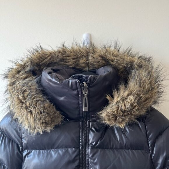 𝅺SOIA & Kyo Reversible Down Puffer Parka Black - Picture 4 of 16